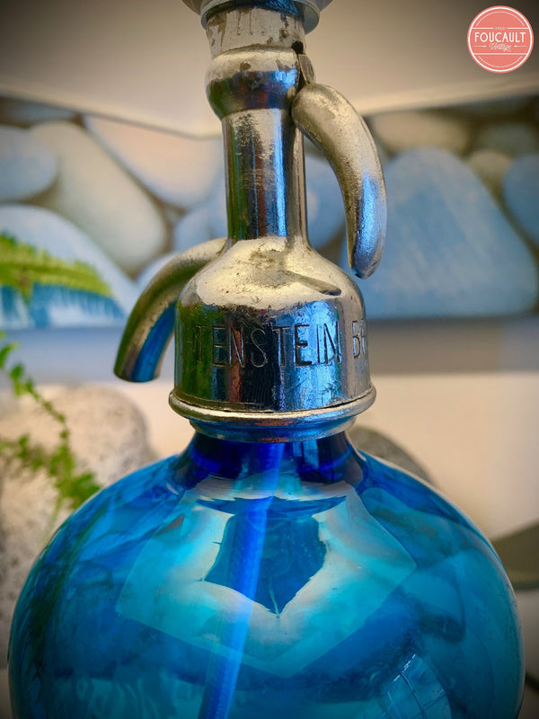 Siphon Flasche blau